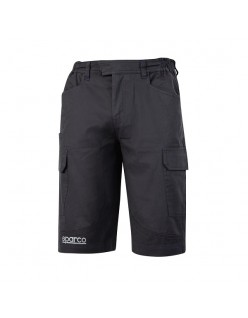SPARCO PANTALONI BERMUDA CARGO GRIGIO SCURO TG.S