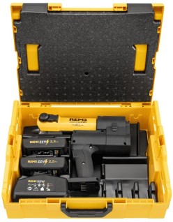 Rems Akku-Press E 22V ACC Basic-Pack L-Boxx Pinzatrice a...
