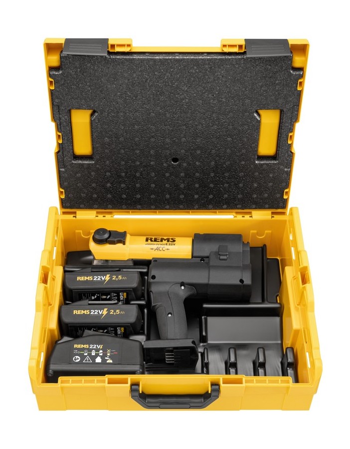 Rems Akku-Press E 22V ACC Basic-Pack L-Boxx...