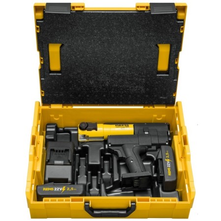 Rems Mini-Press 22V ACC Basic-Pack L-Boxx Pinzatrice a batteria + batteria 2,5 Ah
