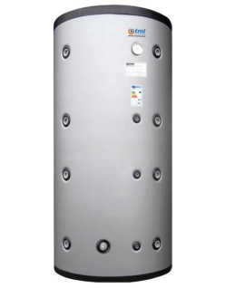 Tml PCSS01500F Combined Heat Storage Kombiglass lt. 1500 porcelain glass with two fixed coils insulation flex