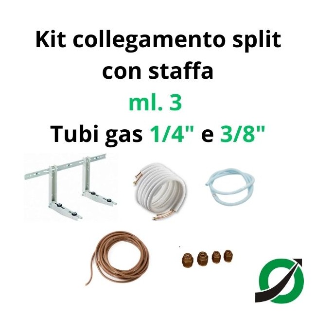 Single air conditioner installation kit - 3 m...