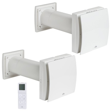 Emmeti ONE 16W Heat Recovery Ventilation Unit DN110 with Remote Control