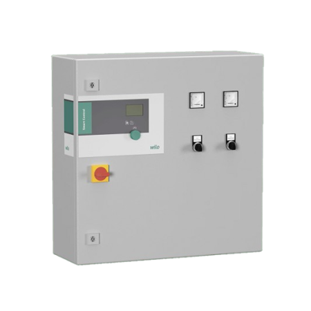 Wilo SC-L-2X12A-T34-DOL-WM Microprocessor-controlled control panel for controlling 2 single-phase or 3-phase submersible pumps. DIRECT START - 2x12 A