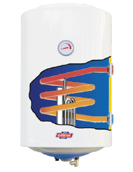 Coterm TEV120DX electric water heater 120lt. mixed thermo wall-mounted vertical overhead 1x230V 1500W thermo connections on the right