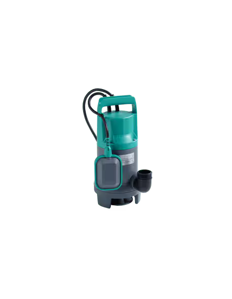 Wilo Initial-Waste 16-11 Pompa sommergibile automatica portatile con girante arretrata e galleggiante. Temperatura liquido fino a: 35. Profondità di immersione: 5 m. Passaggio solidi: 20 mm. Livello asp. minimo: 40 mm. Frequenza: 50 Hz, Tensione: 230 V