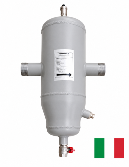 Reblotech Defangatore idrociclonico magnetico disareatore 1" in acciaio al carbonio
